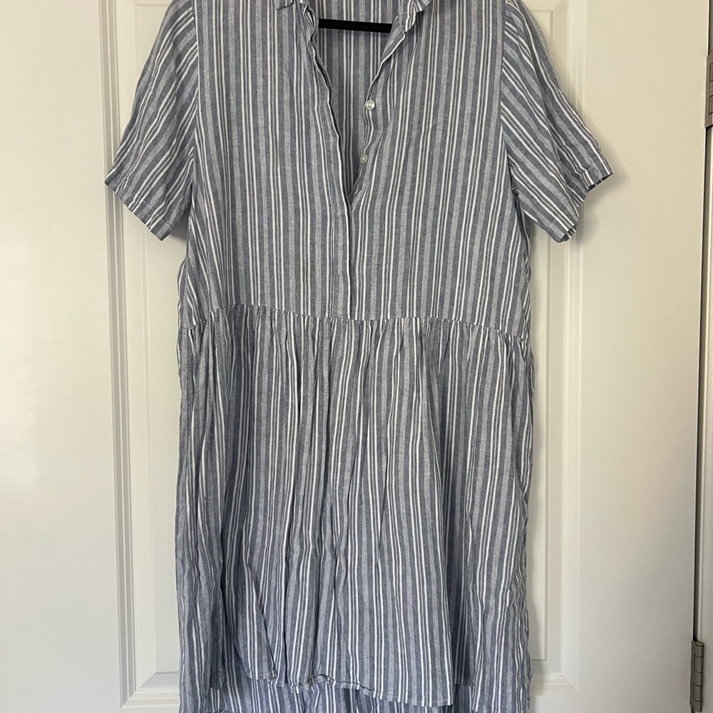 Nordstrom Blue and White Striped Top